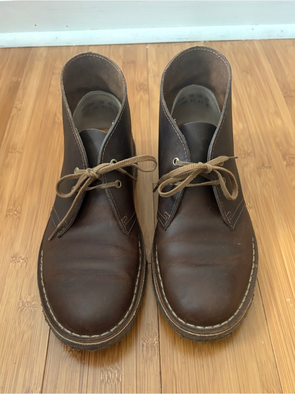Clarks Dark Brown Leather Chukka Boots